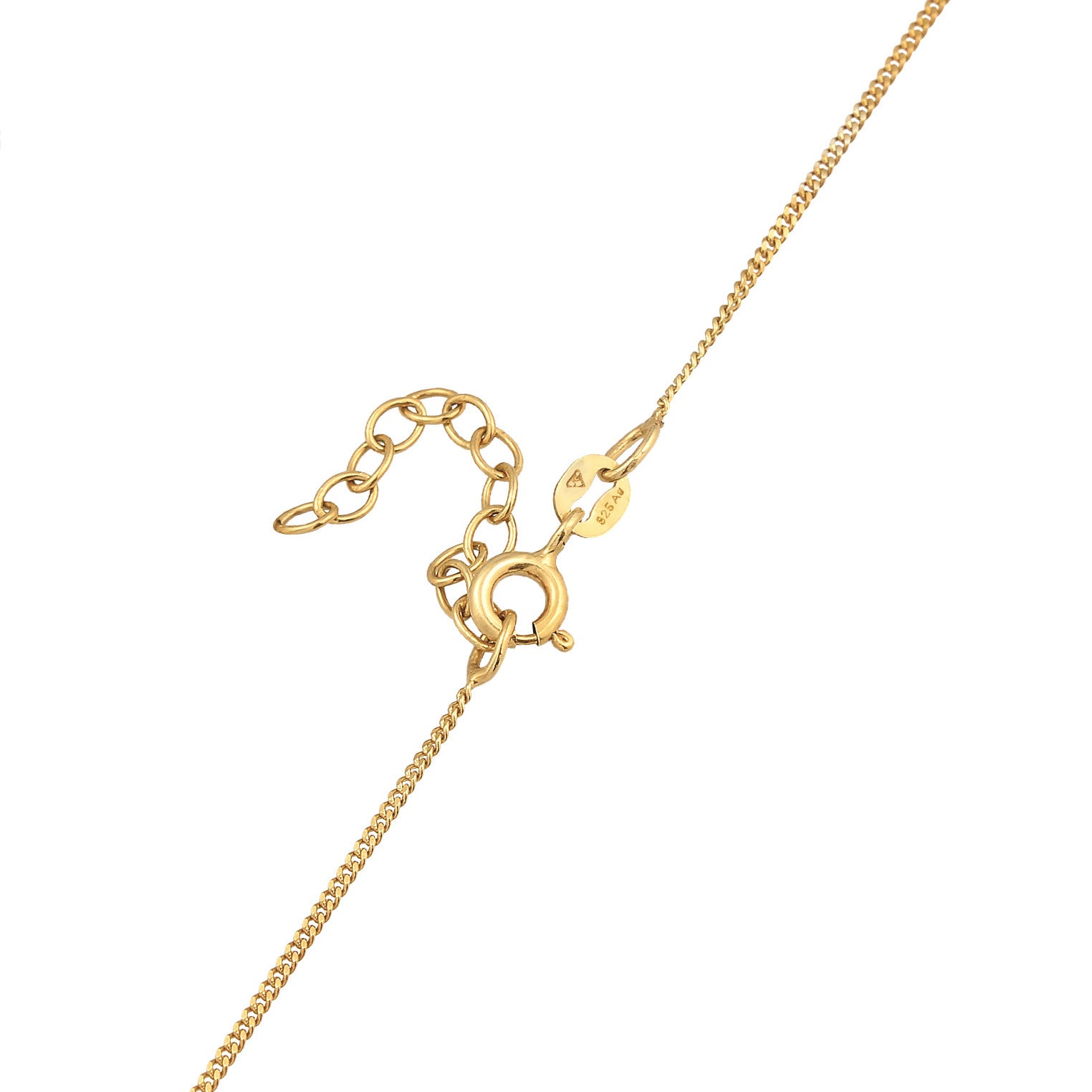 Gold - Elli | Choker Herz | Mit Kristallen von Swarovski® (Weiß) | 925er Sterling Silber Vergoldet