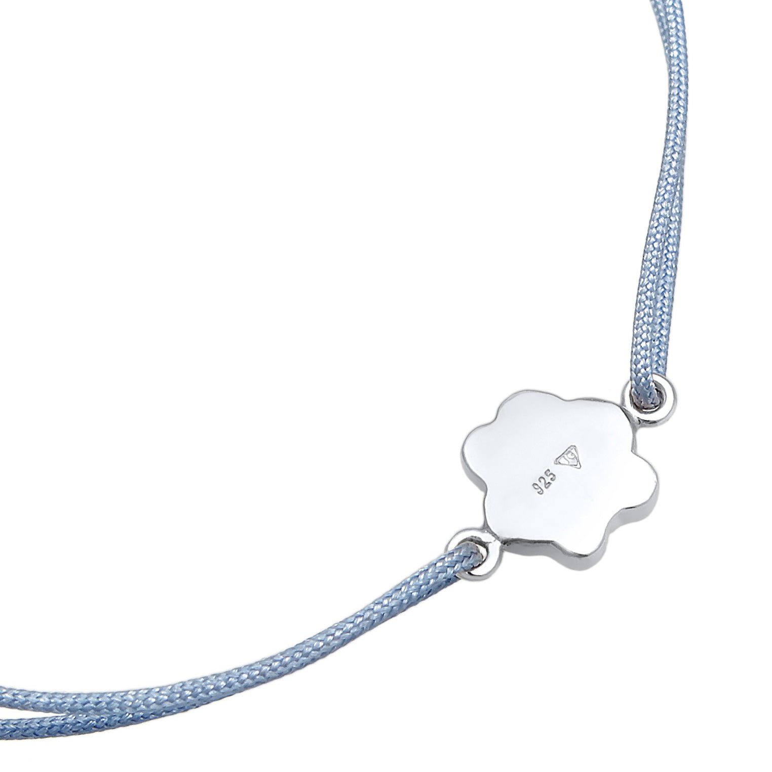 Blau - Elli | Armband Pfote | Textil | 925er Sterling Silber