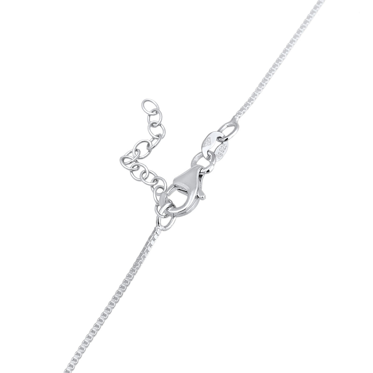 Silber - Elli | Choker Solitär | Mit Kristallen von Swarovski® (Weiß) | 925er Sterling Silber