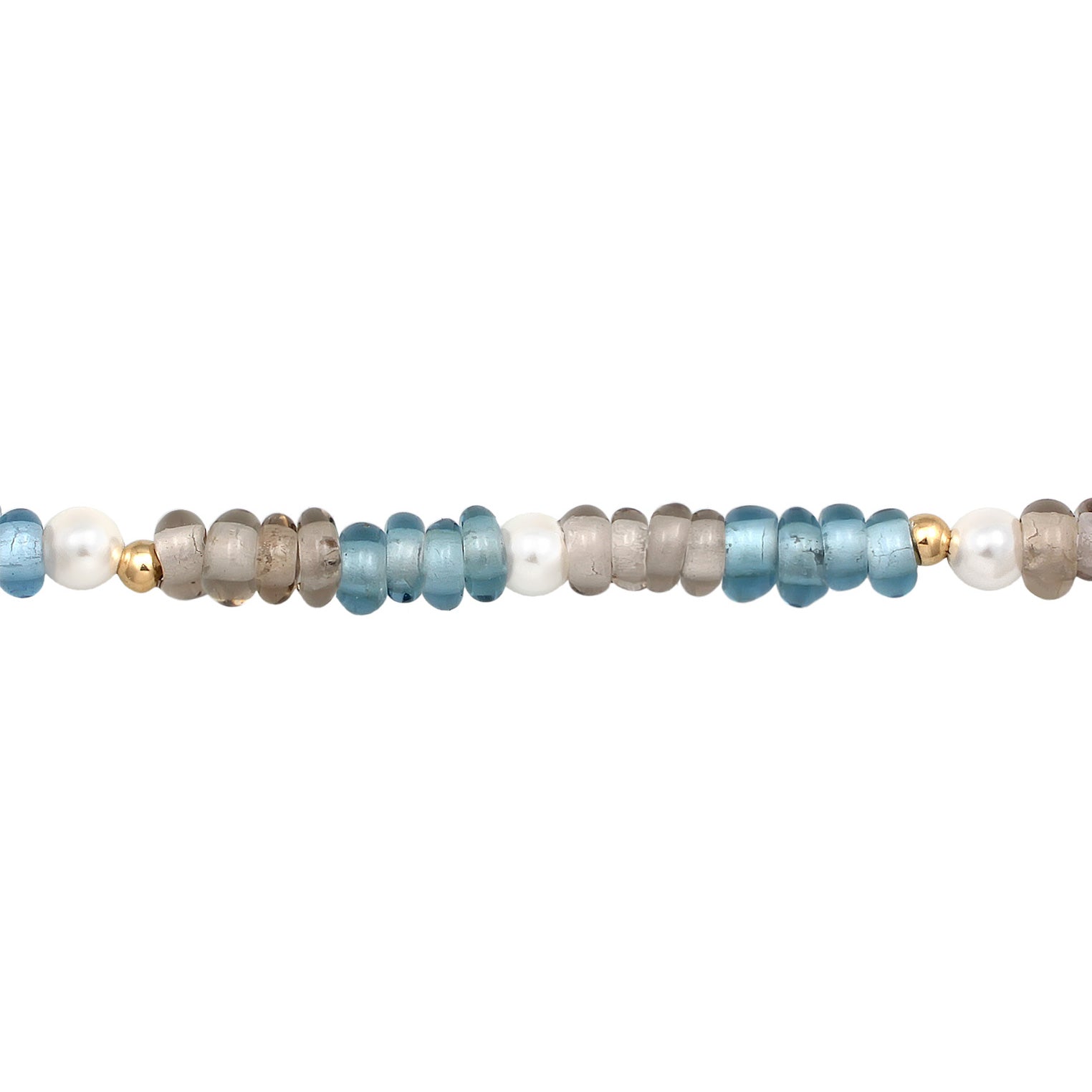 Zweifarbig - Elli | Choker Beads | Musckelkernperlen | 925er Sterling Silber