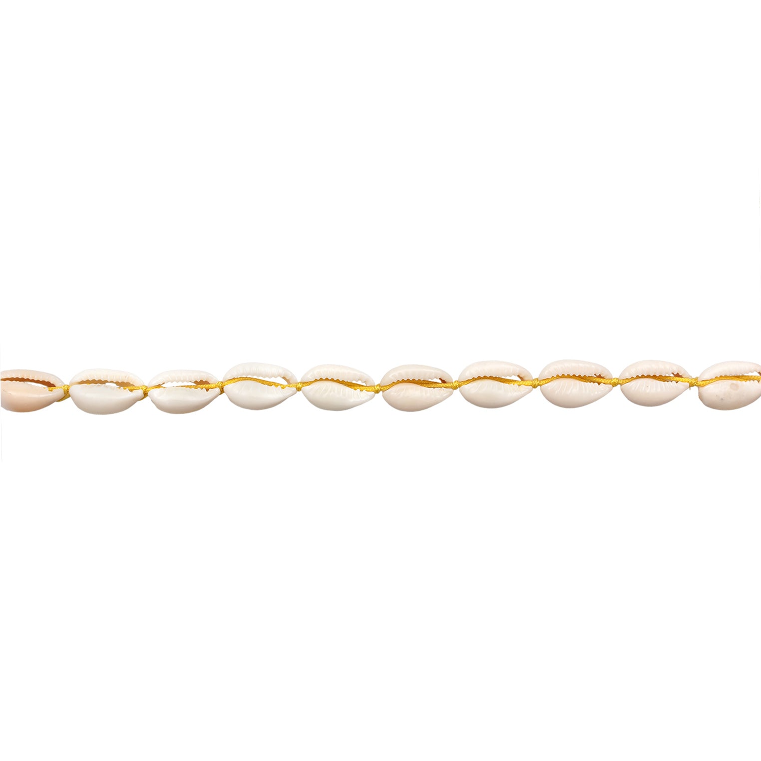 Weiß - Elli | Halskette Trend | Kauri Muscheln | 925er Sterling Silber Vergoldet