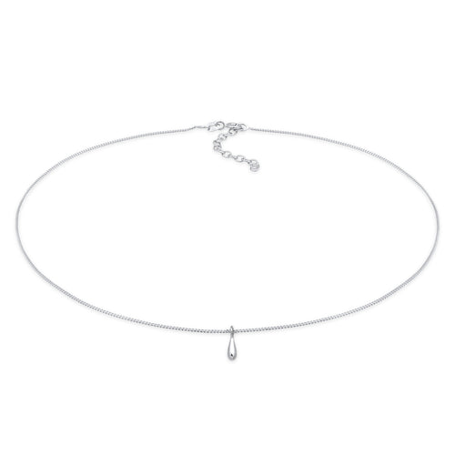 Silber - Elli | Halskette Tropfen | 925er Sterling Silber