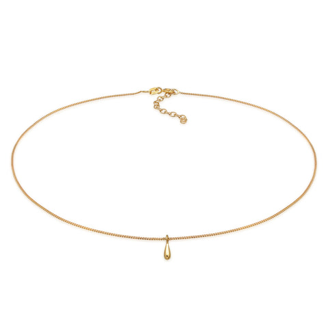 Gold - Elli | Halskette Tropfen | 925er Sterling Silber Vergoldet