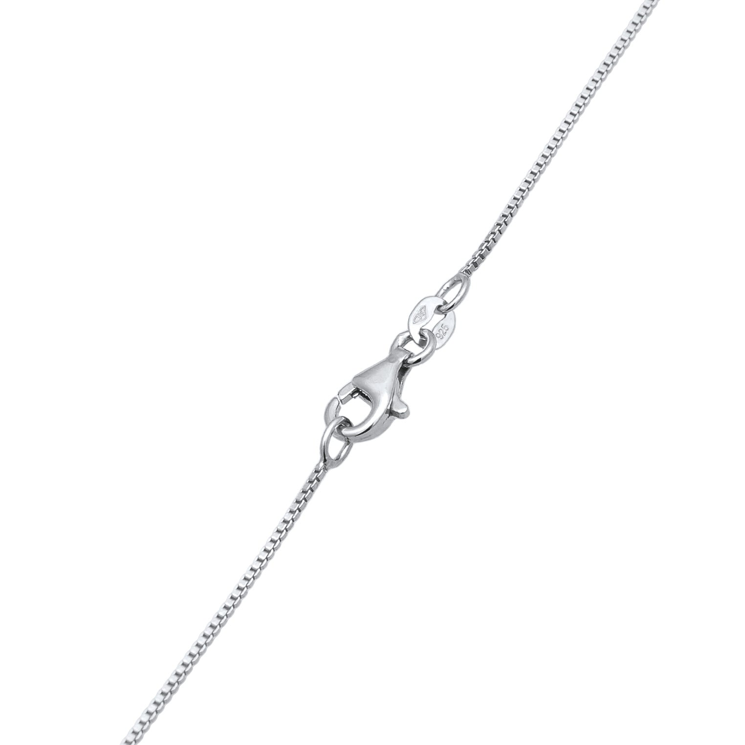 Silber - Elli | Halskette Solitär | Zirkonia (Weiß) | 925er Sterling Silber