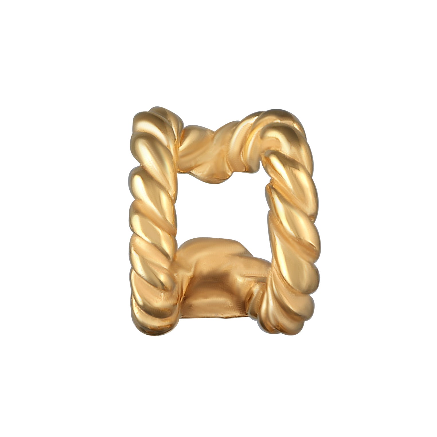 Gold - Elli | Earcuff Twisted | 925er Sterling Silber Vergoldet