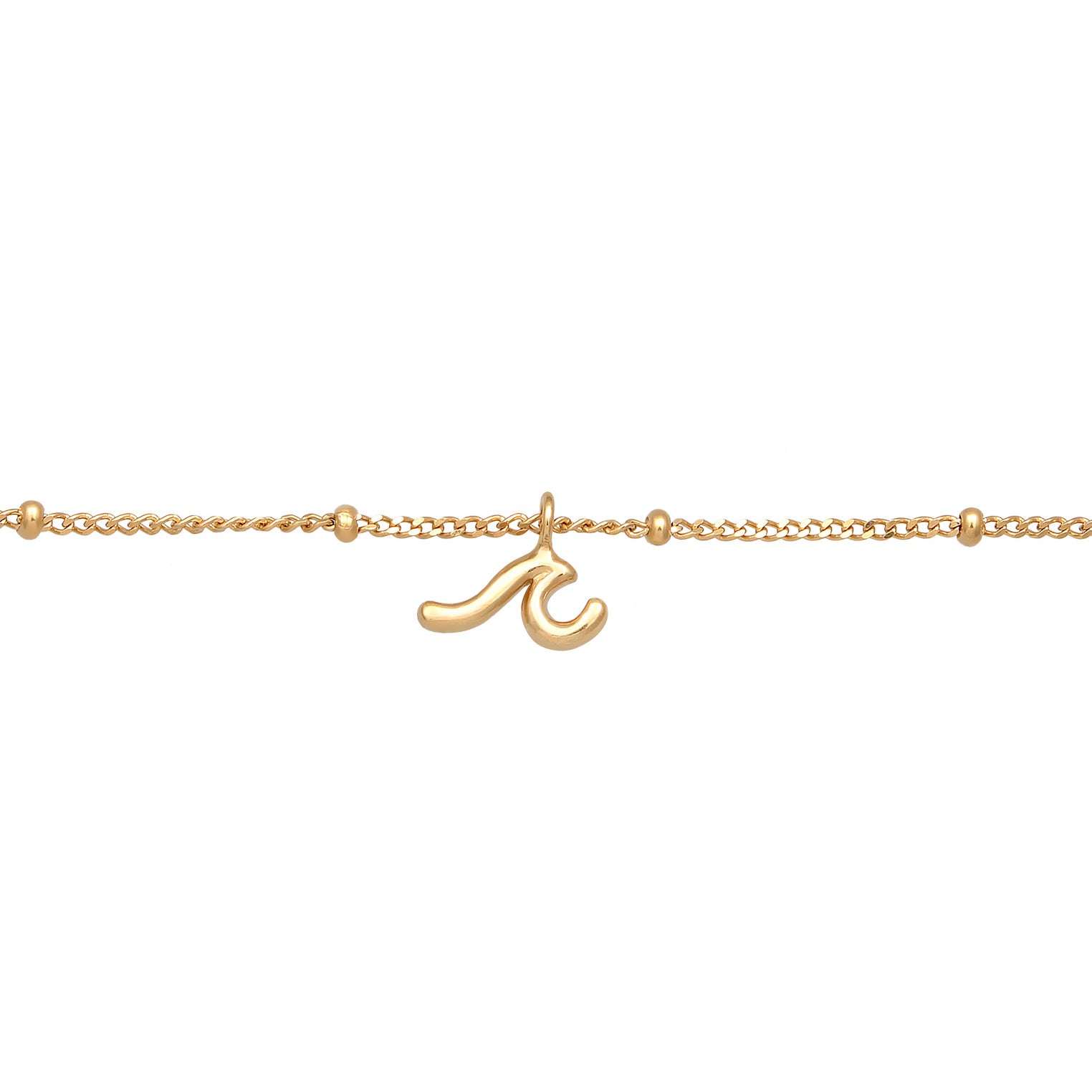 Gold - Elli | Kugel-Choker Welle | 925er Sterling Silber Vergoldet