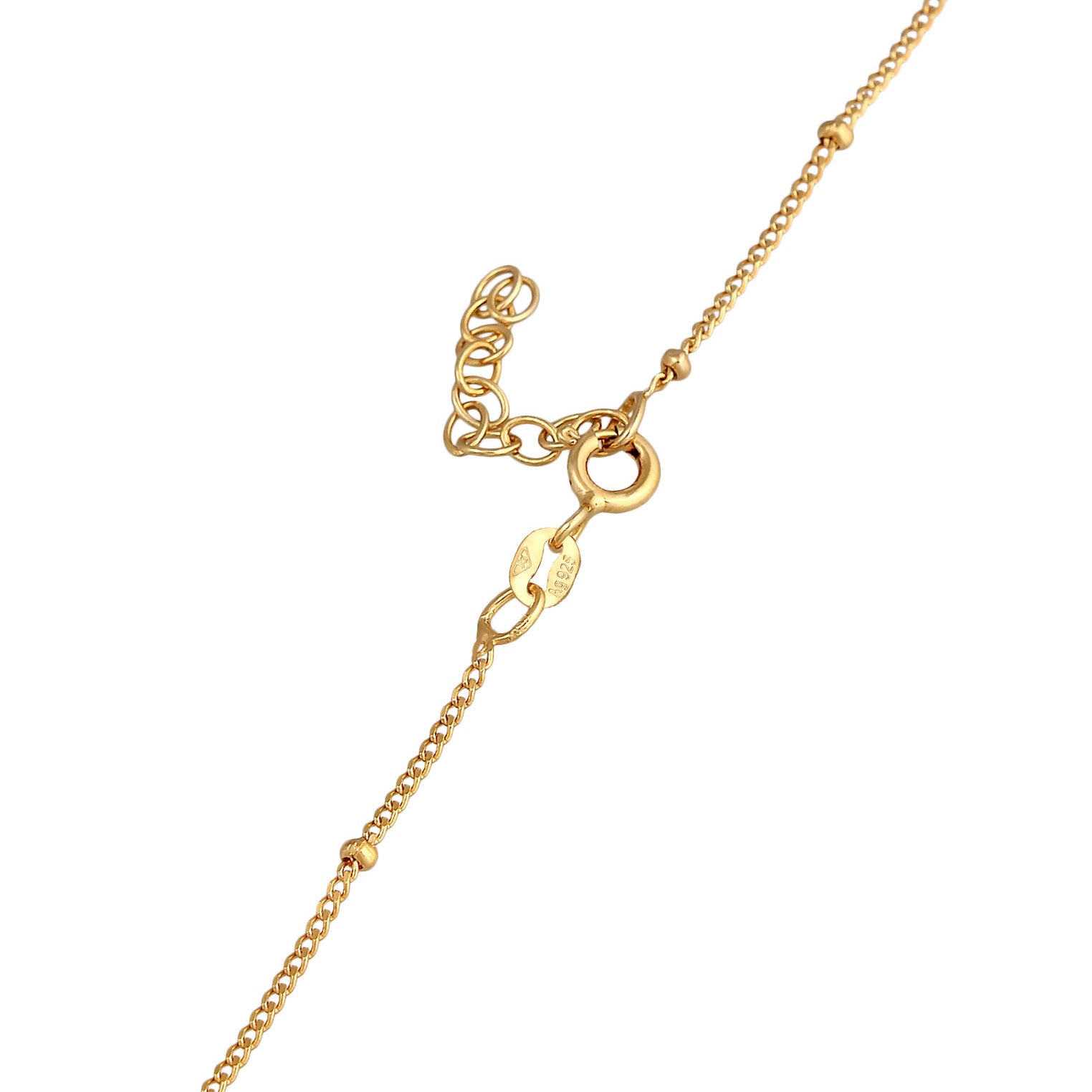 Gold - Elli | Kugel-Choker Welle | 925er Sterling Silber Vergoldet