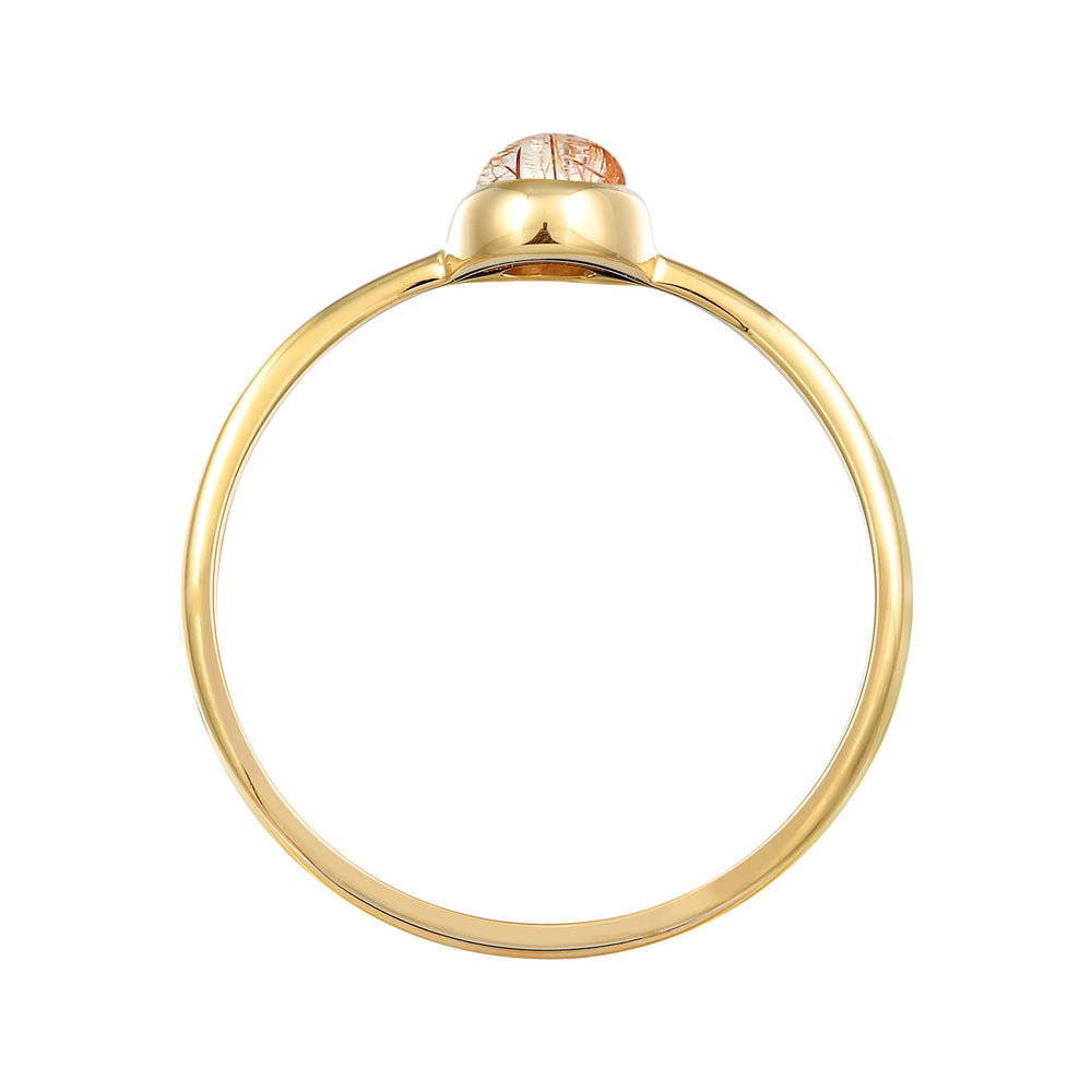 Solitaire Ring | Quartz (Pink)