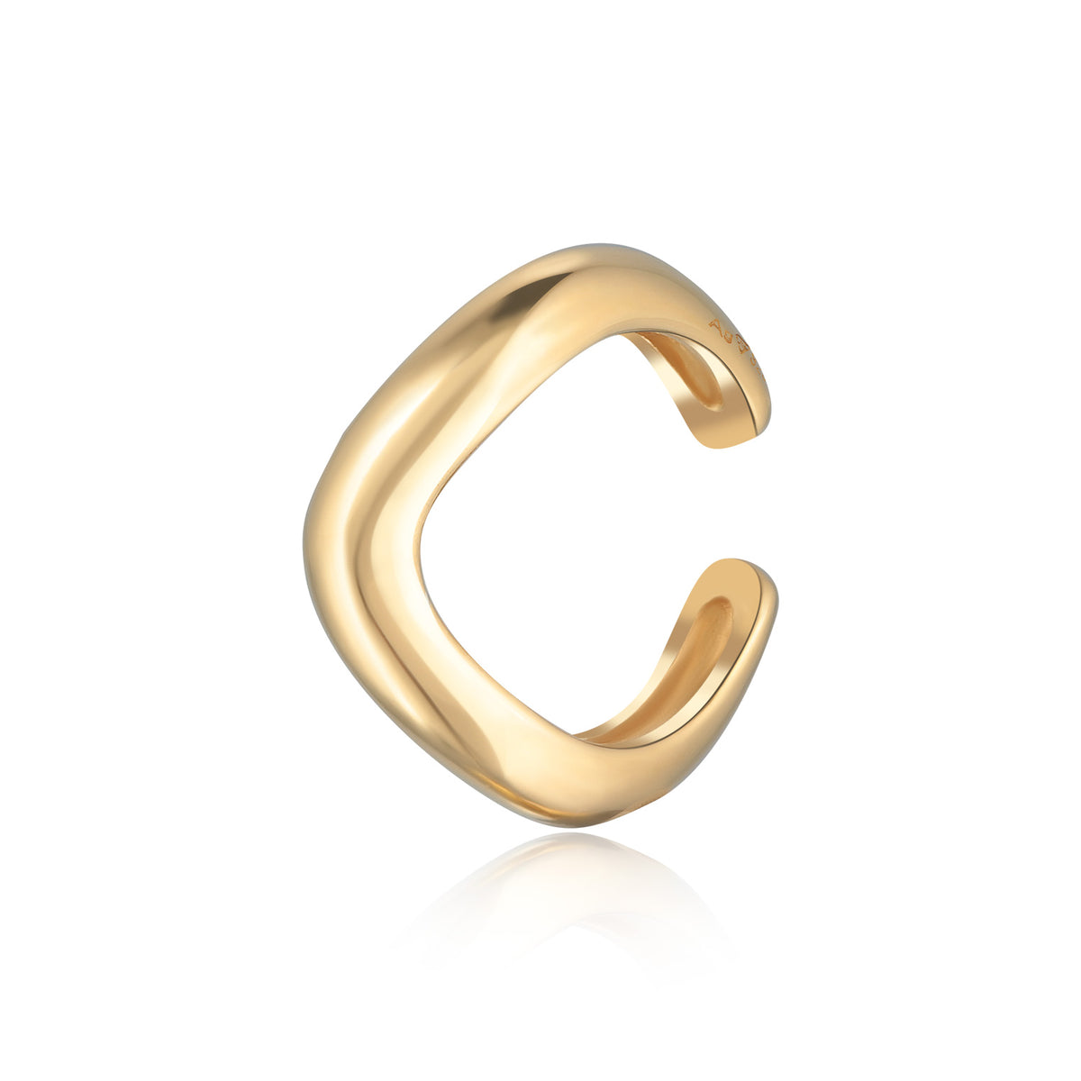 Gold - Elli | Earcuff Geo | 925er Sterling Silber Vergoldet