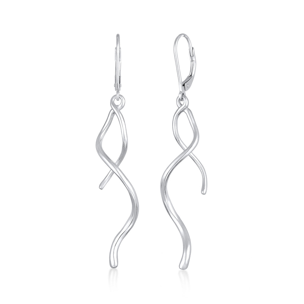 Silber - Elli | Ohrhänger Gedreht | 925er Sterling Silber