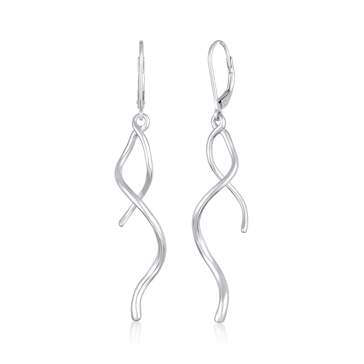 Silber - Elli | Ohrhänger Gedreht | 925er Sterling Silber