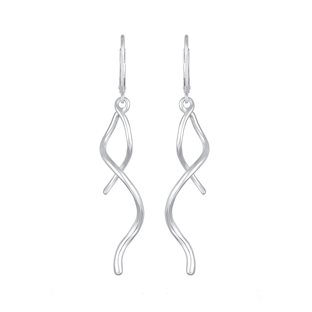 Silber - Elli | Ohrhänger Gedreht | 925er Sterling Silber