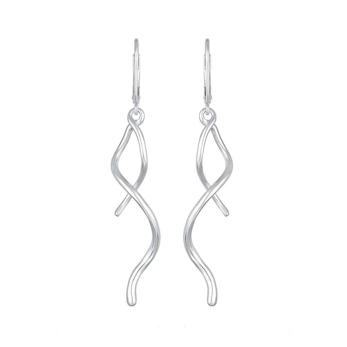 Silber - Elli | Ohrhänger Gedreht | 925er Sterling Silber