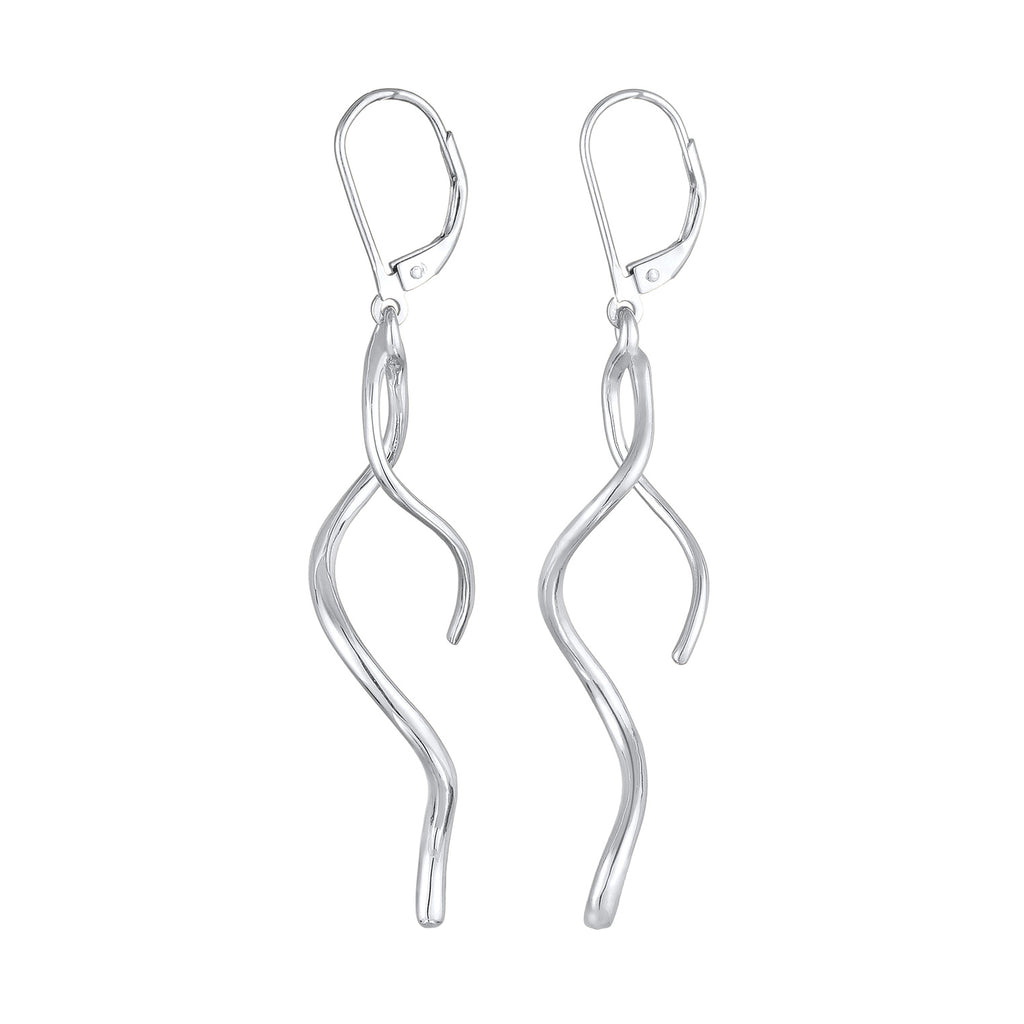 Silber - Elli | Ohrhänger Gedreht | 925er Sterling Silber