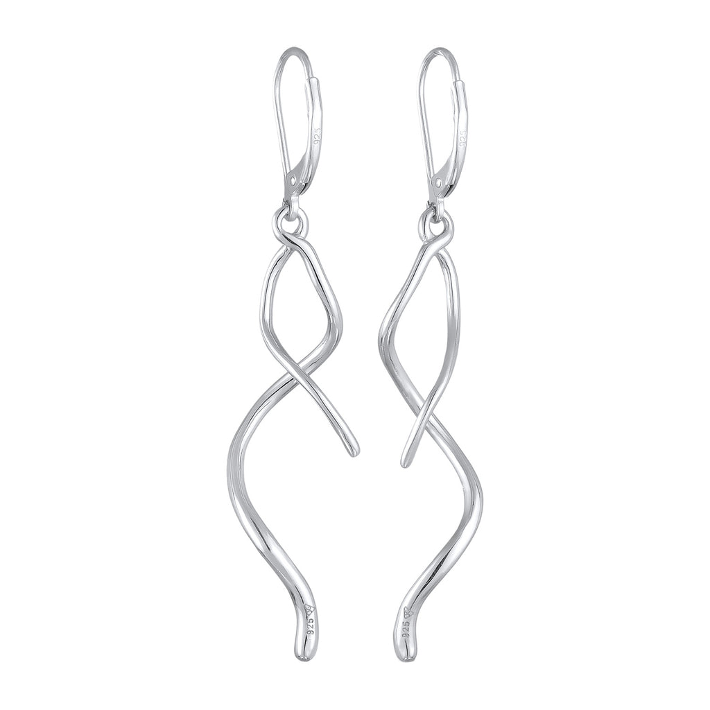 Silber - Elli | Ohrhänger Gedreht | 925er Sterling Silber