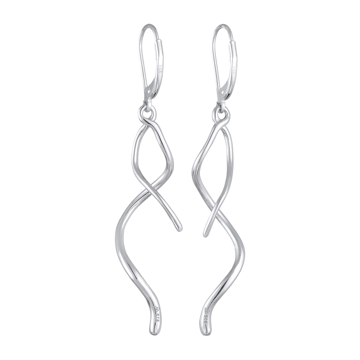 Silber - Elli | Ohrhänger Gedreht | 925er Sterling Silber