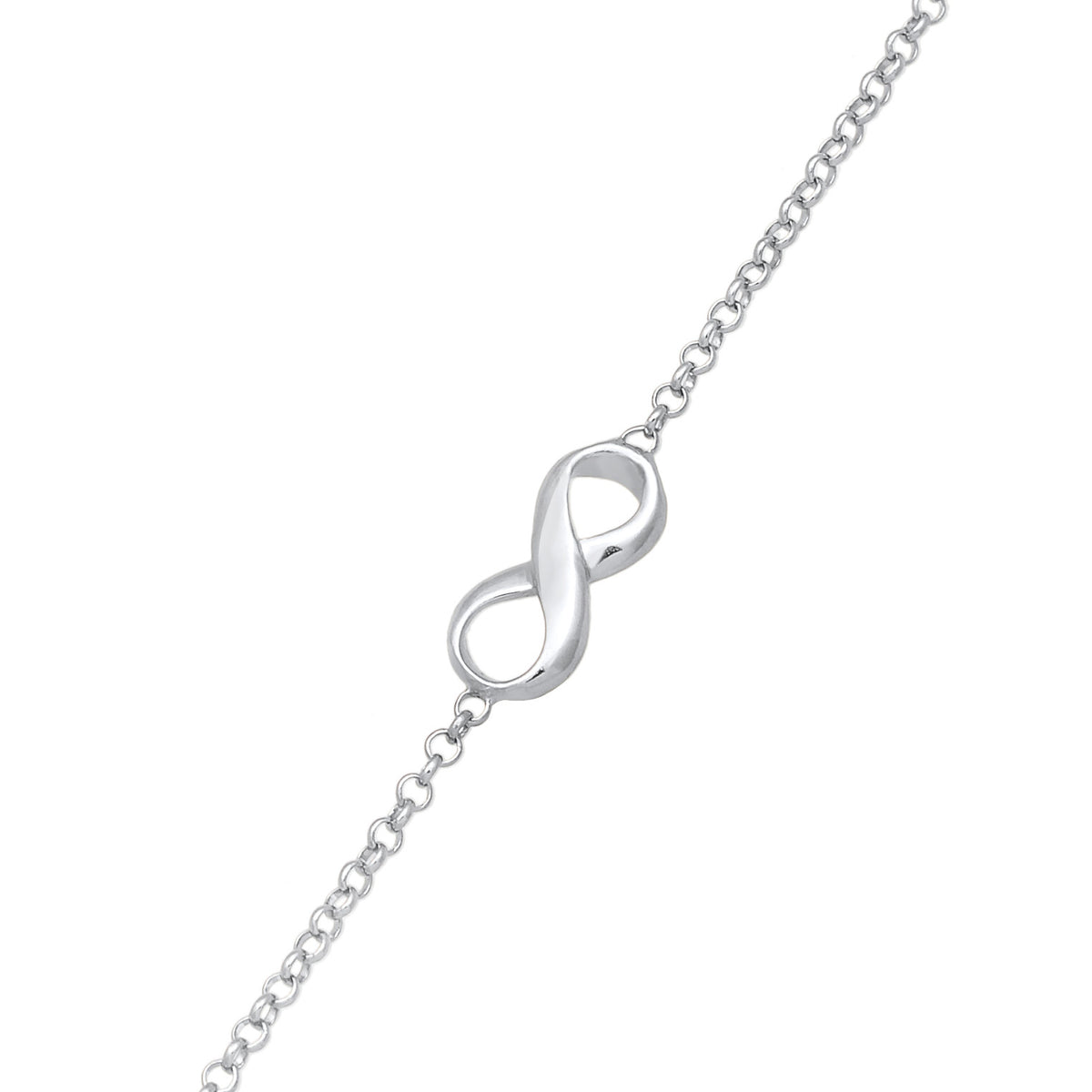 Silber - Elli | Handchain Infinity | 925er Sterling Silber Vergoldet