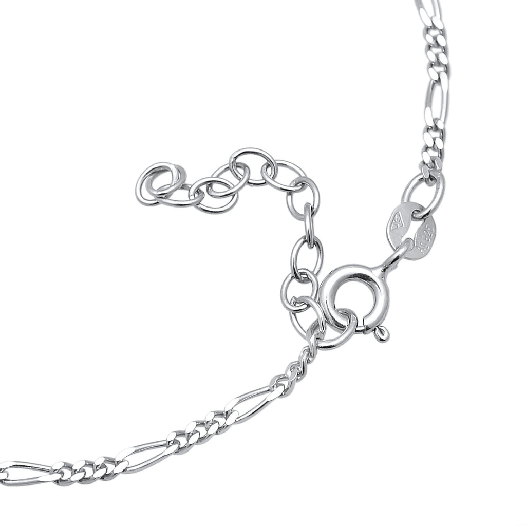 Silber - Elli | Figaro-Handkette | 925er Sterling Silber