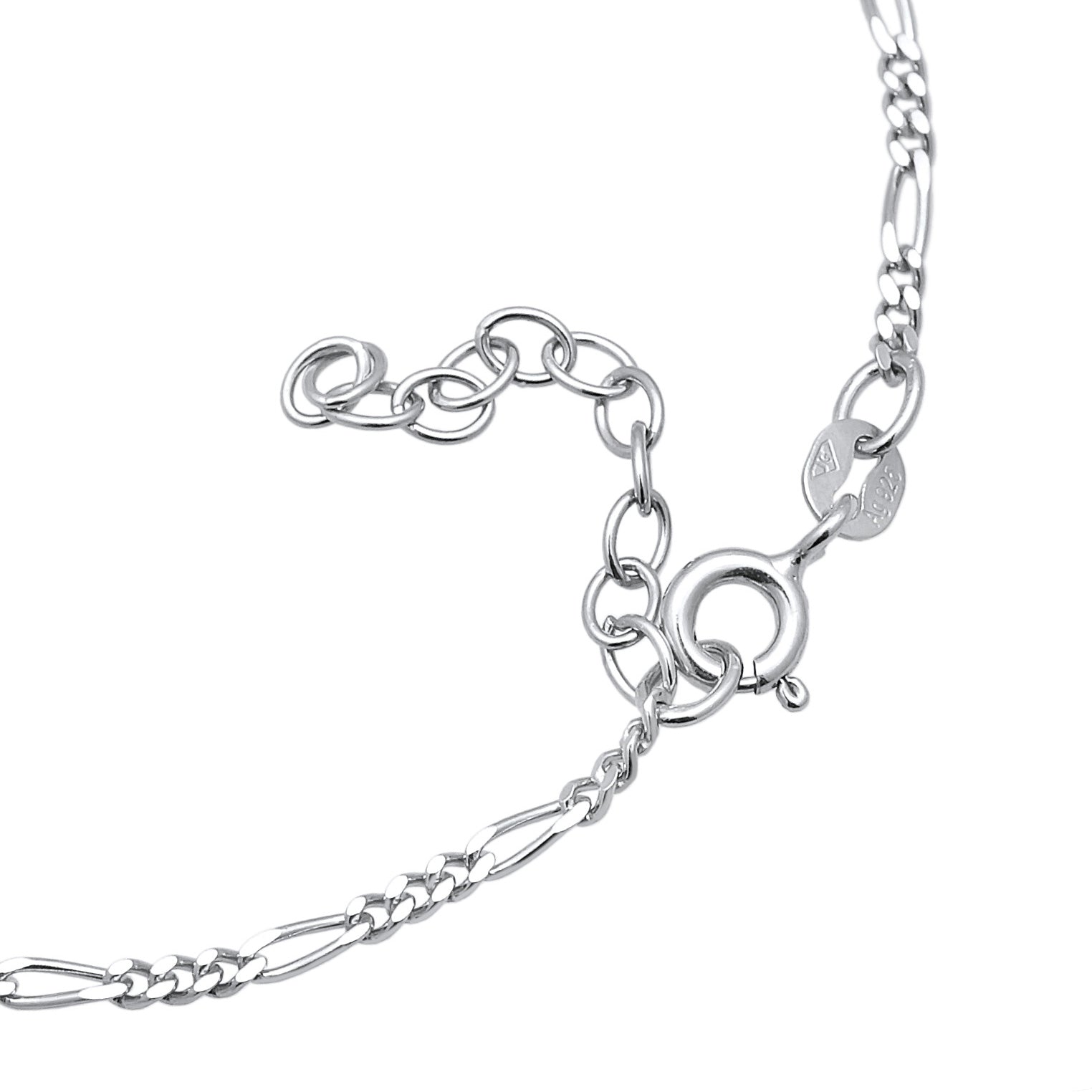 Silber - Elli | Figaro-Handkette | 925er Sterling Silber