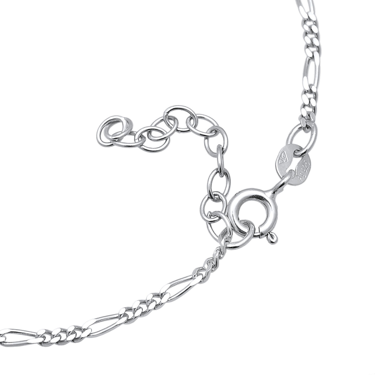 Silber - Elli | Figaro-Handkette | 925er Sterling Silber