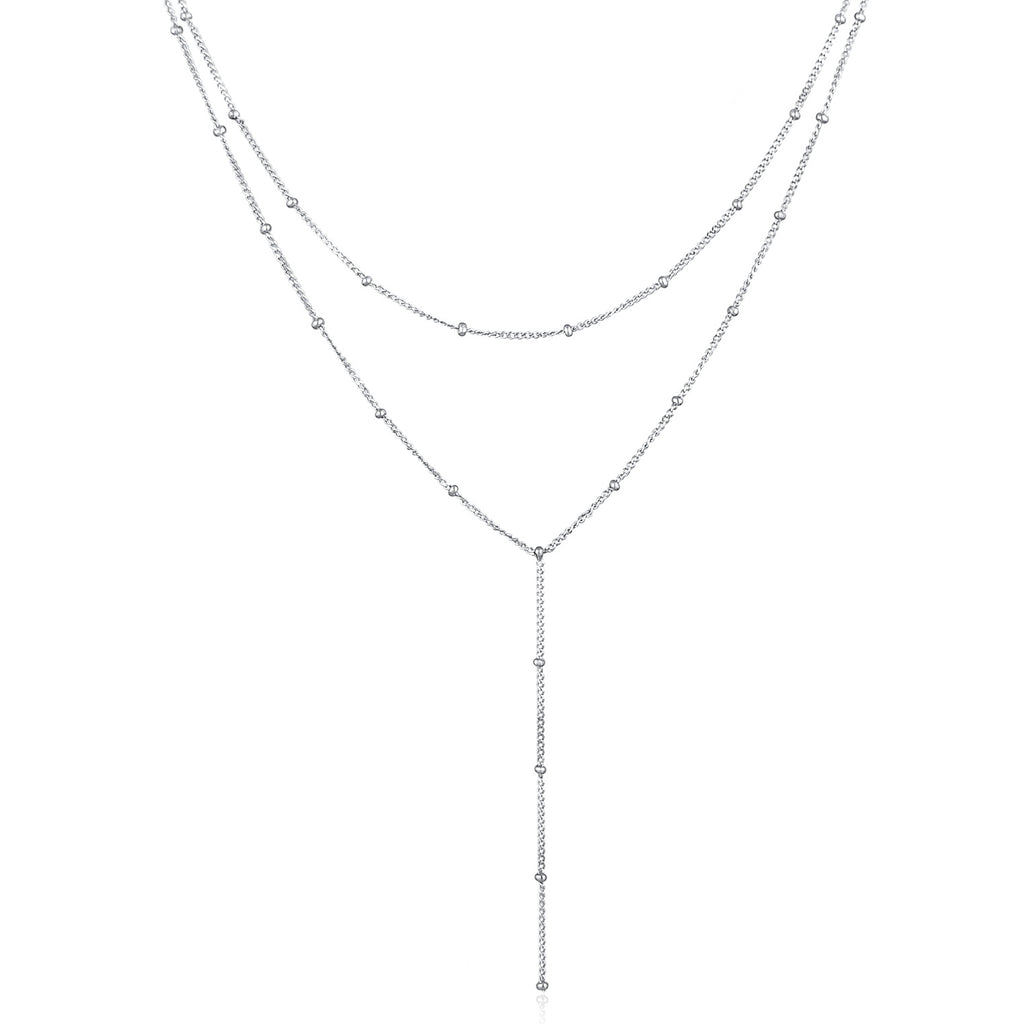 Silber - Elli | Y-Halskette Layer | 925er Sterling Silber