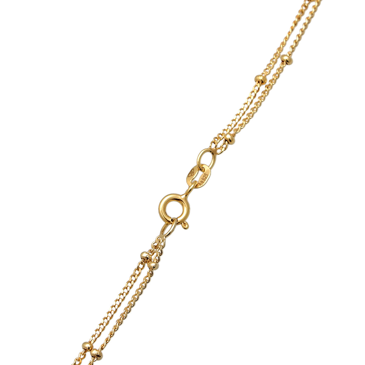 Gold - Elli | Y-Halskette Layer | 925er Sterling Silber Vergoldet