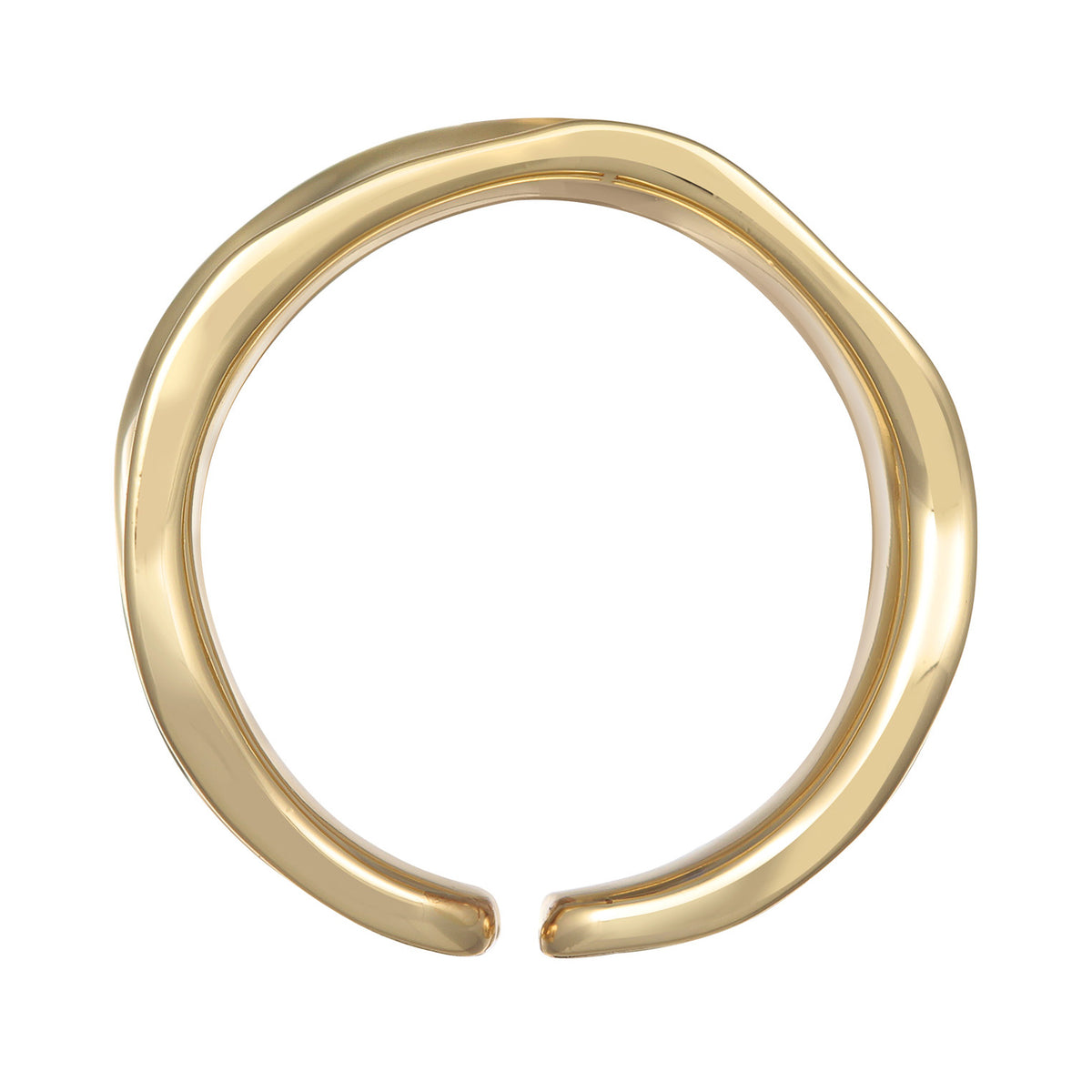 Gold - Elli | Bandring Offen Organic | Messing