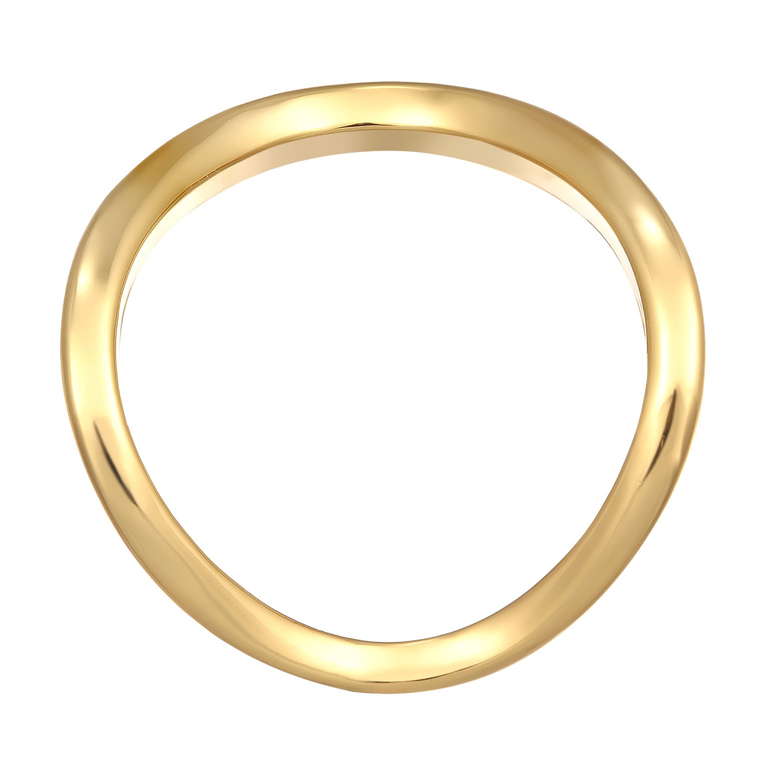 Gold - Elli | Stapelring Organic | Messing