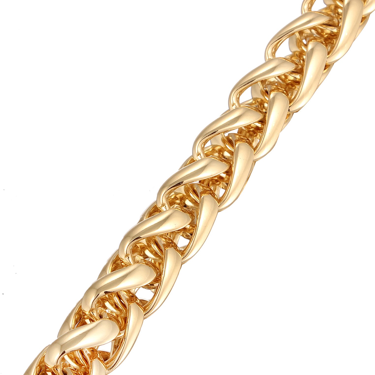 Gold - Elli | Glieder-Armband Ringverschluss | Messing