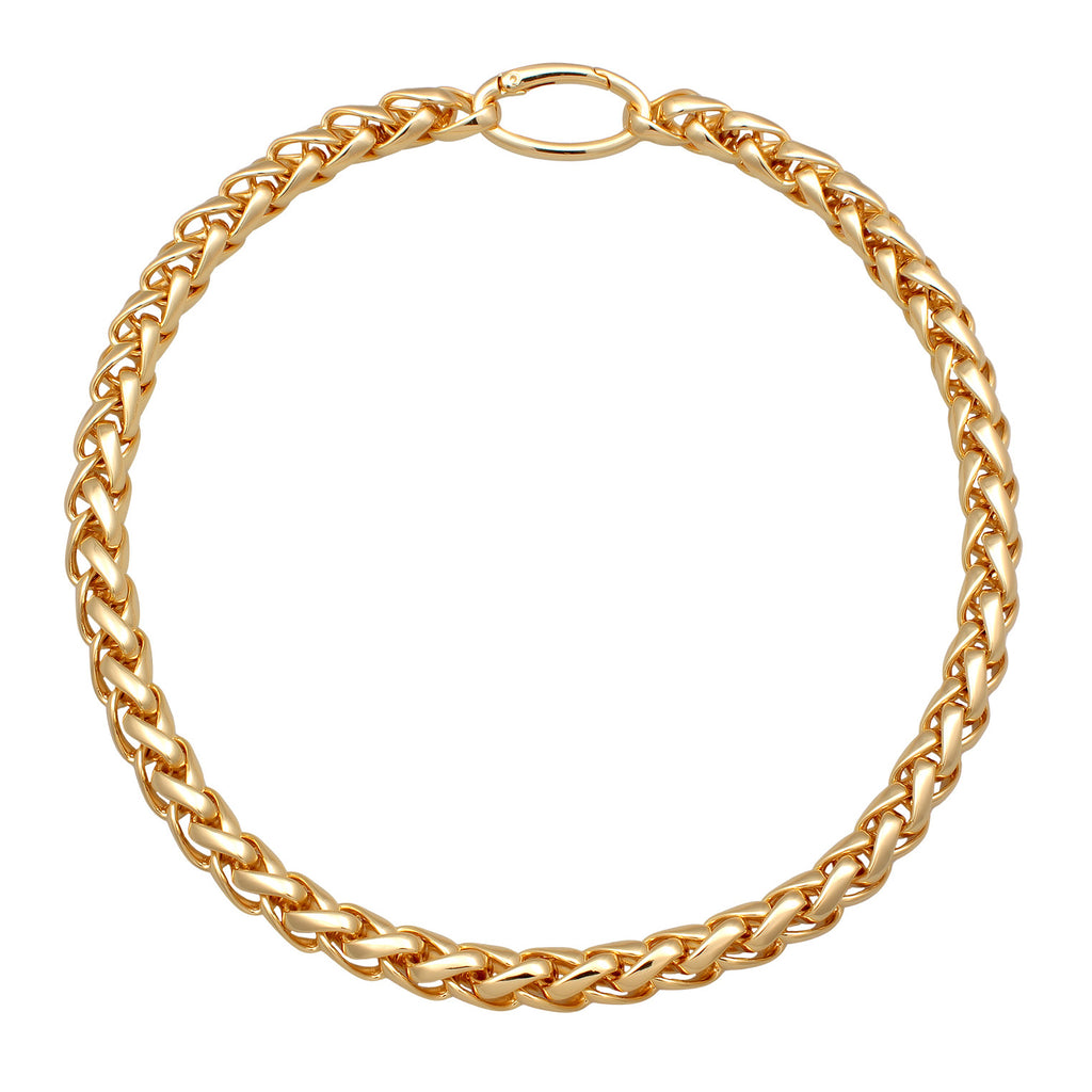 Gold - Elli | Halskette Ösenverschluss | Messing