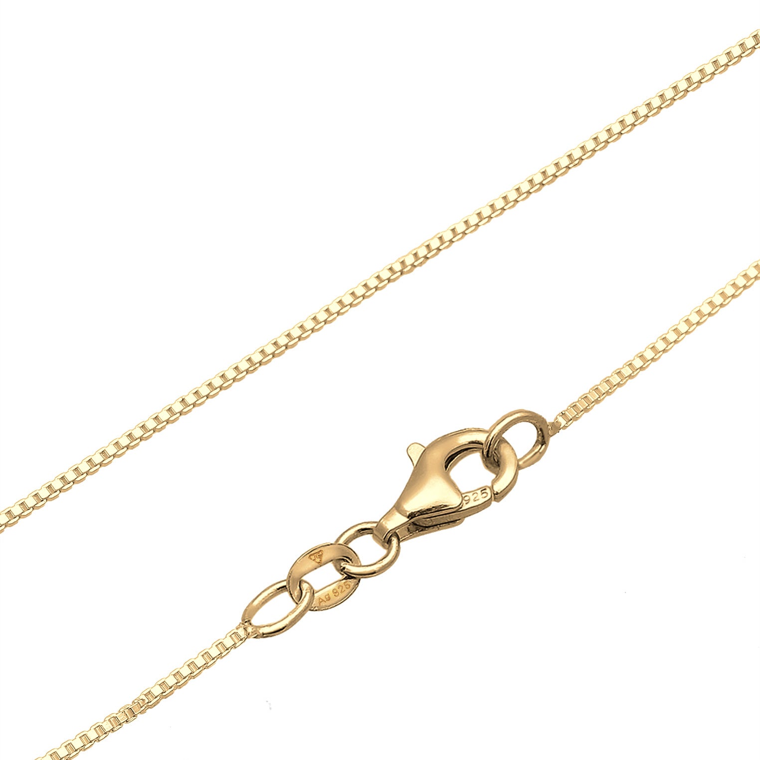 Gold - Elli | Halskette | Mit Kristallen von Swarovski® (Blau) | 925er Sterling Silber Vergoldet