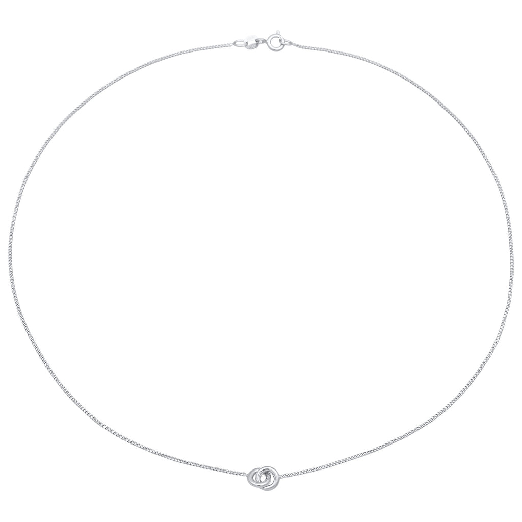 Silber - Elli | Choker Kreis Minimal | 925er Sterling Silber