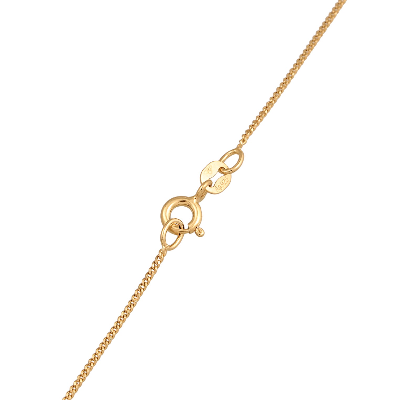 Gold - Elli | Choker Kreis Minimal | 925er Sterling Silber Vergoldet