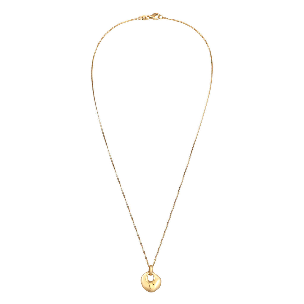 Gold - Elli | Halskette Organic | 925 Sterling Silber vergoldet