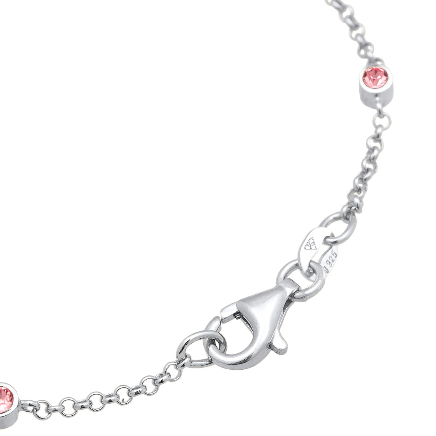 Pink - Elli | Armband | Kristall (Rosa) | 925er Sterling Silber