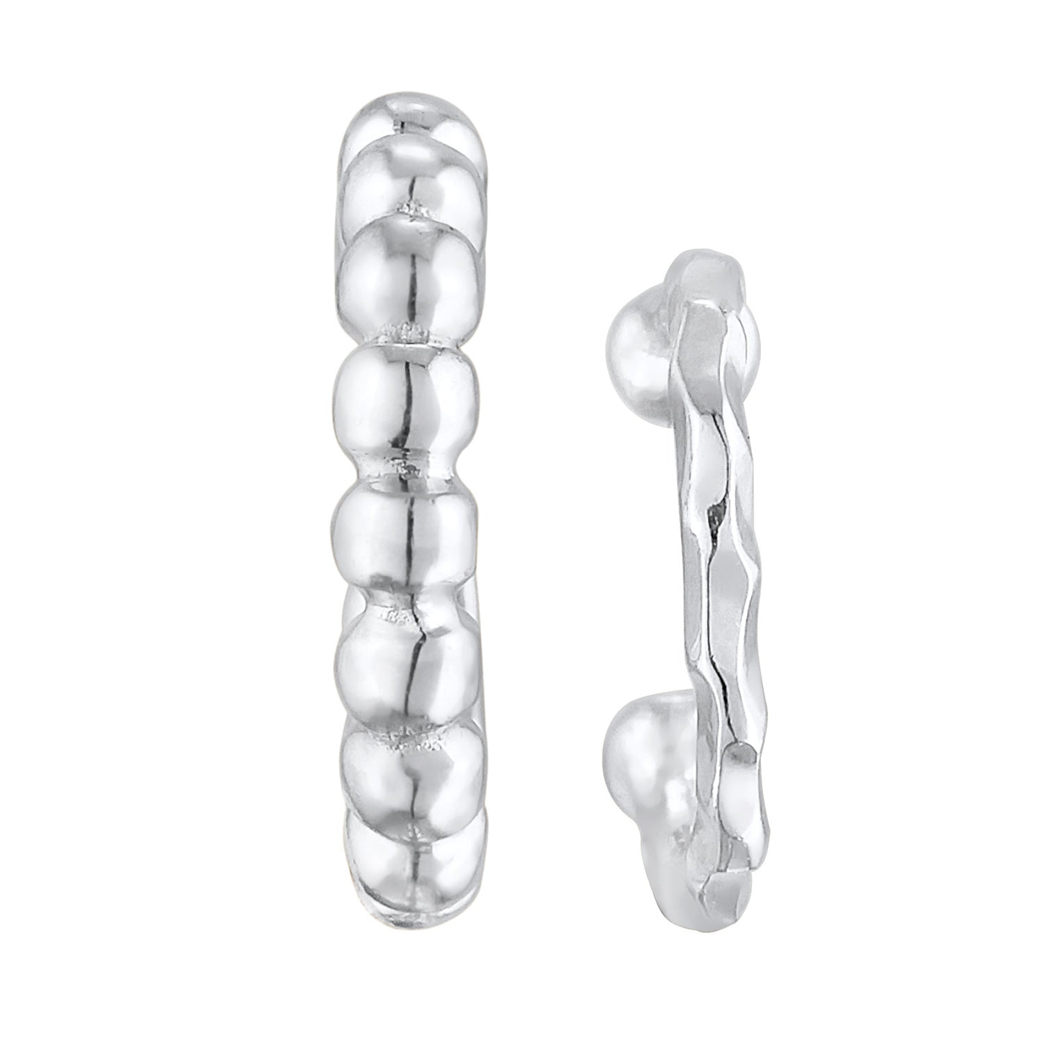 Silber - Elli | Earcuff Set Kugeln | 925er Sterling Silber