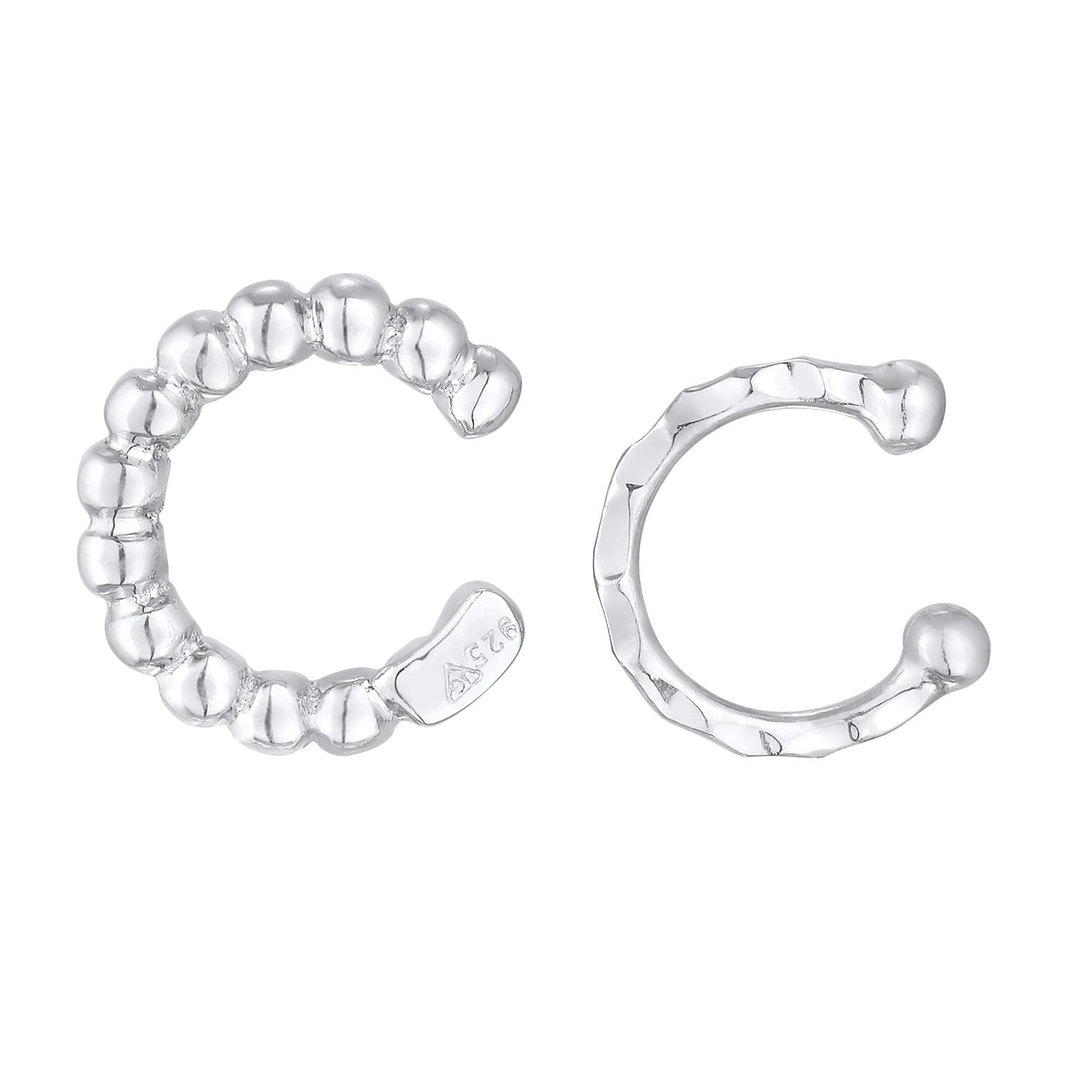 Silber - Elli | Earcuff Set Kugeln | 925er Sterling Silber