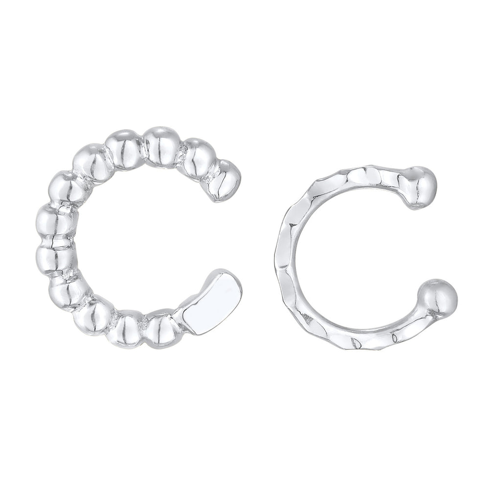 Silber - Elli | Earcuff Set Kugeln | 925er Sterling Silber