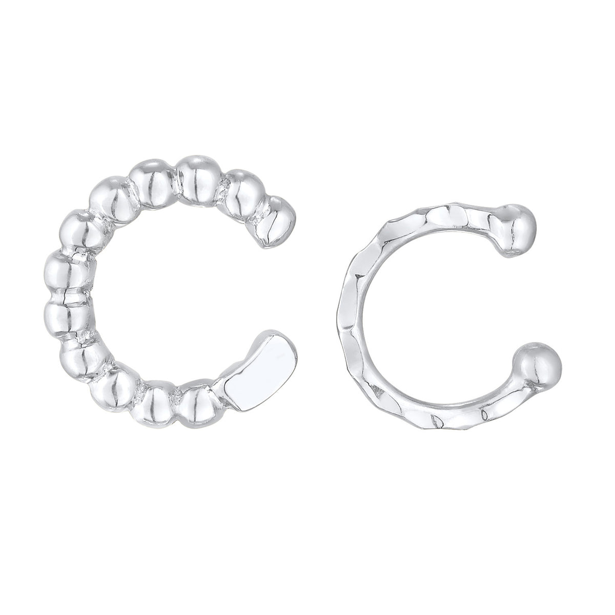 Silber - Elli | Earcuff Set Kugeln | 925er Sterling Silber