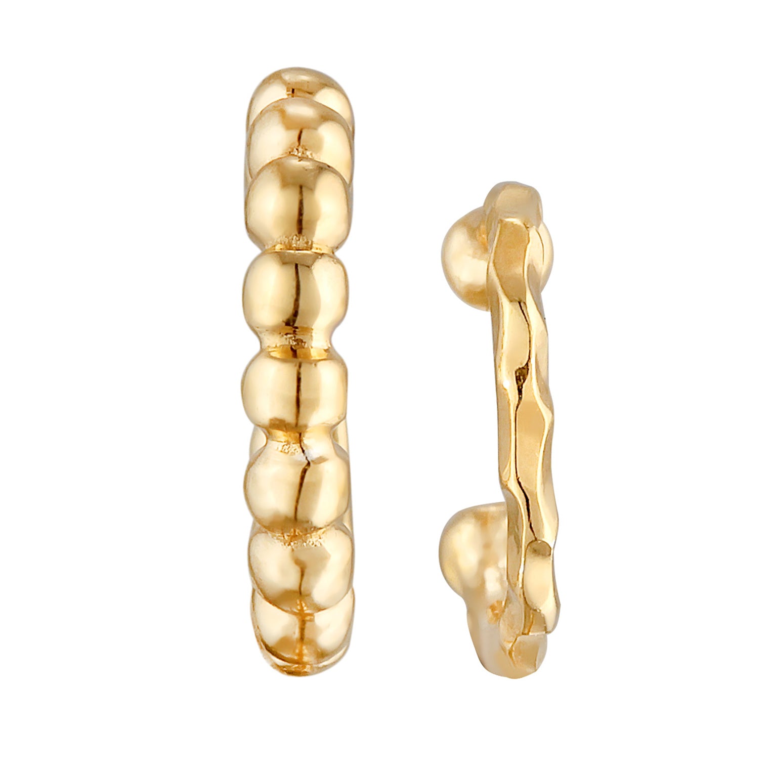 Gold - Elli | Earcuff Set Kugeln | 925er Sterling Silber Vergoldet