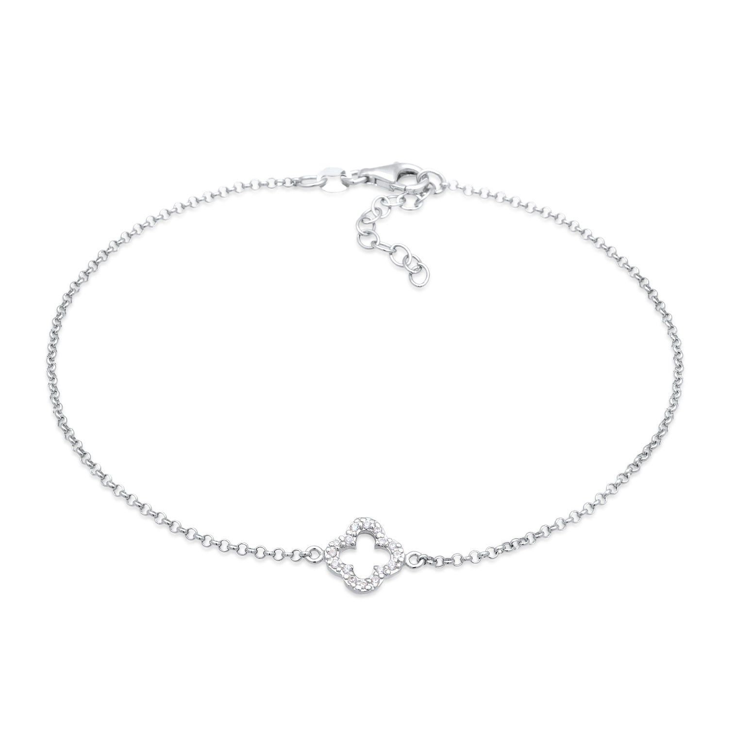 Silber - Elli | Armband Kleeblatt Symbol | 925er Sterling Silber