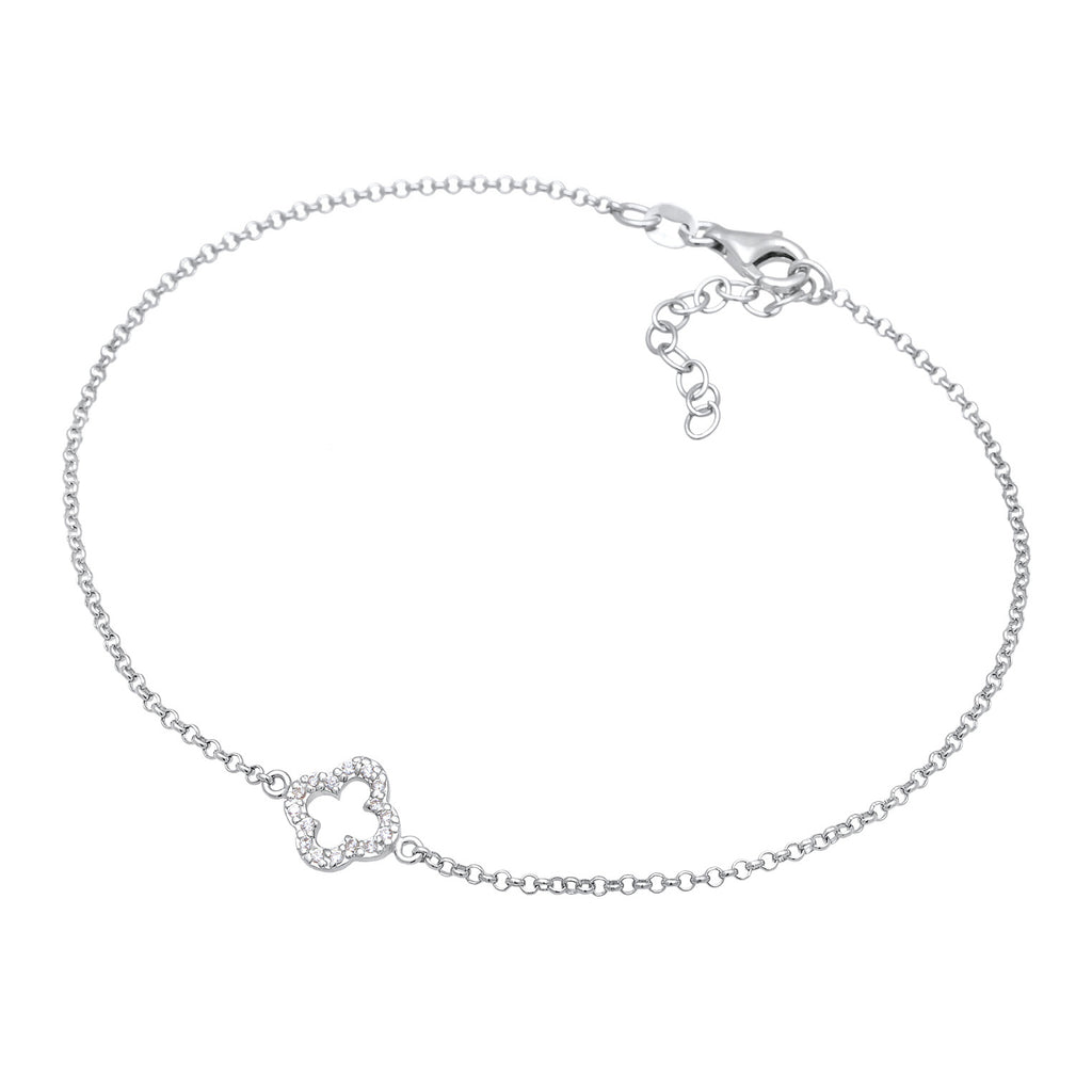 Silber - Elli | Armband Kleeblatt Symbol | 925er Sterling Silber