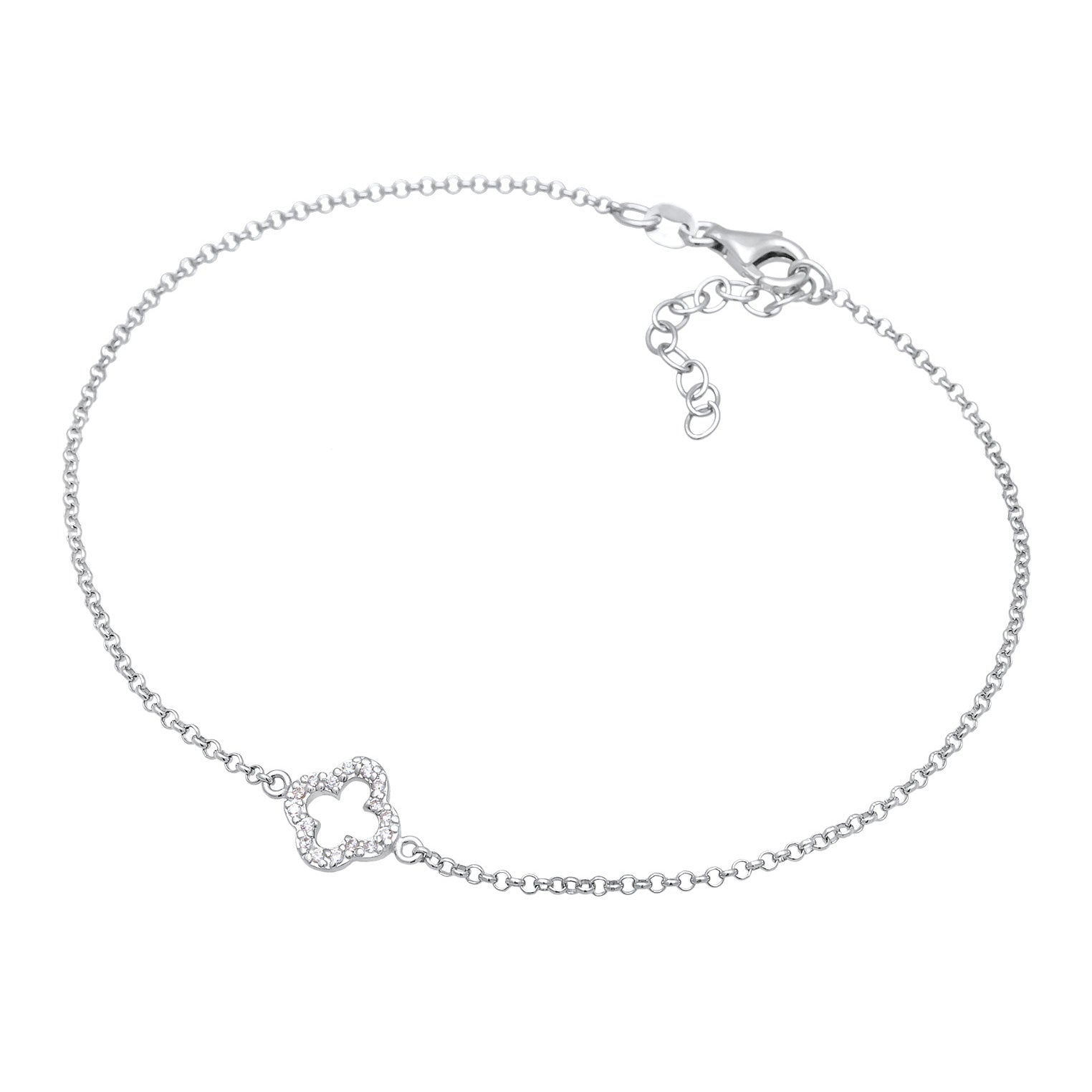 Silber - Elli | Armband Kleeblatt Symbol | 925er Sterling Silber