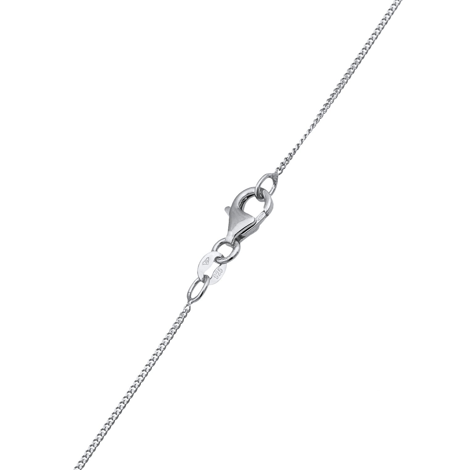 Silber - Elli | Solitär-Halskette | Zirkonia (Rosa) | 925er Sterling Silber