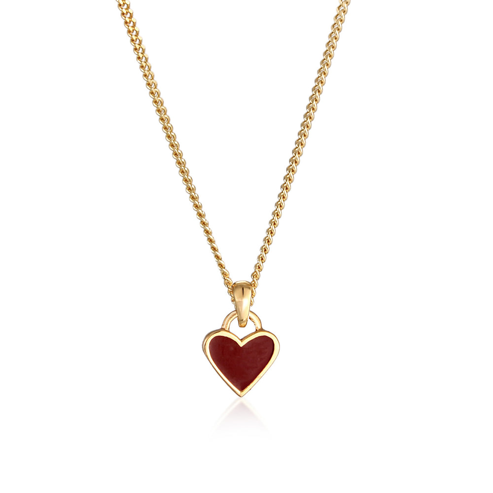 Necklace Heart Pendant | enamel