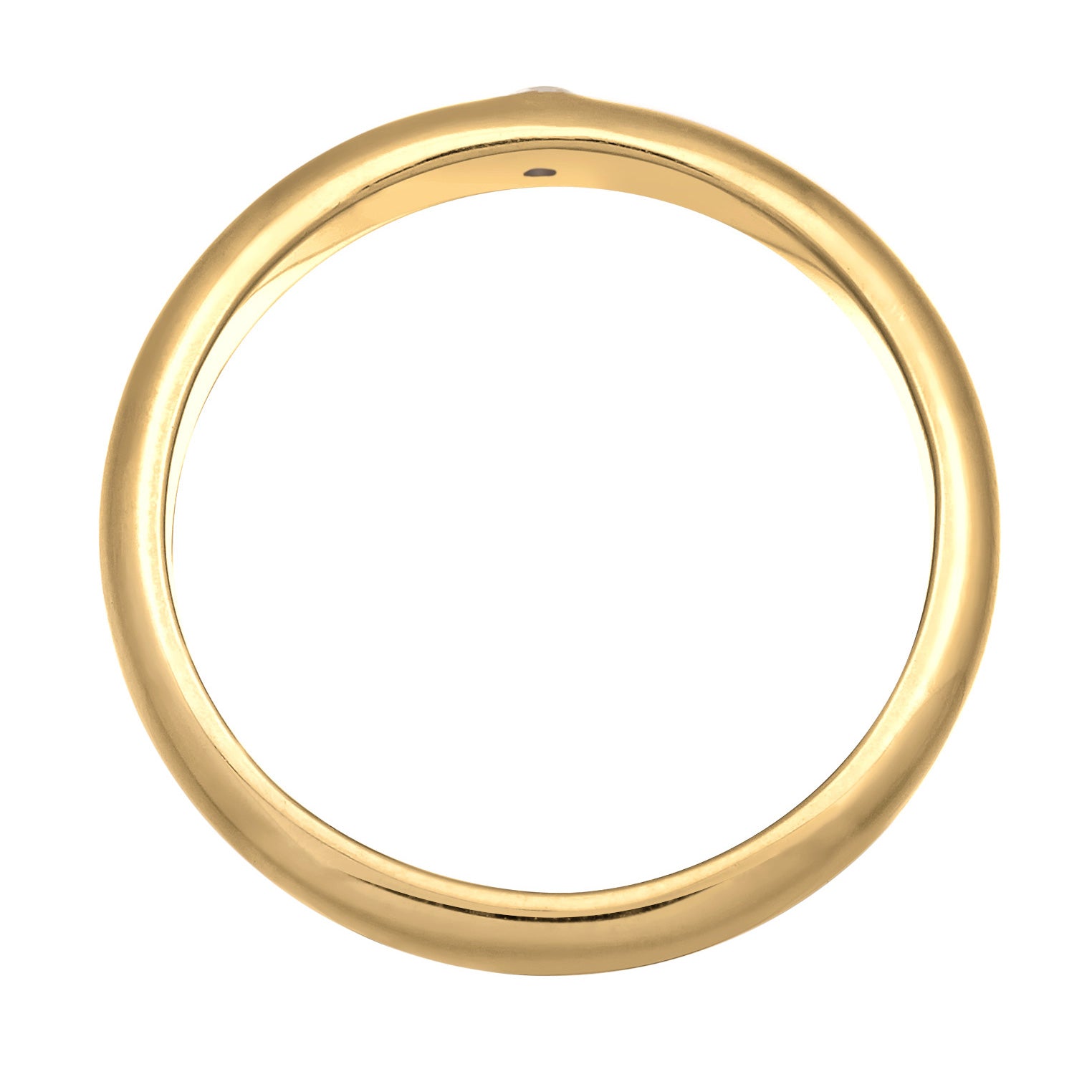 Gold - Elli DIAMONDS | Verlobungsring | Diamant (Weiß, 0.03 ct.) | 925er Sterling Silber Vergoldet