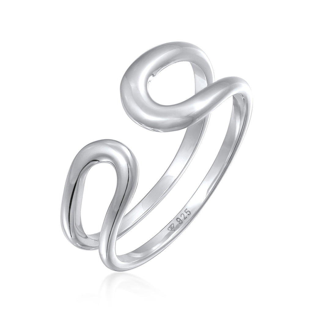 Silber - Elli PREMIUM | Ring Geo Offen | 925er Sterling Silber