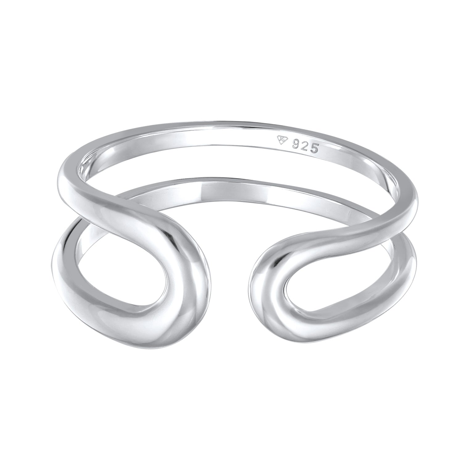 Silber - Elli PREMIUM | Ring Geo Offen | 925er Sterling Silber