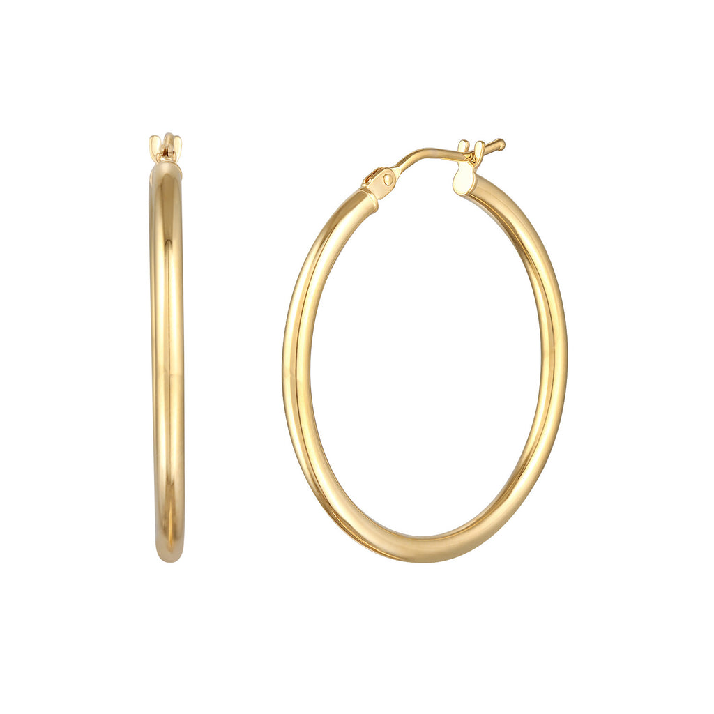 Gold - Elli PREMIUM | Creolen Twisted Filigran | 375er Gelbgold