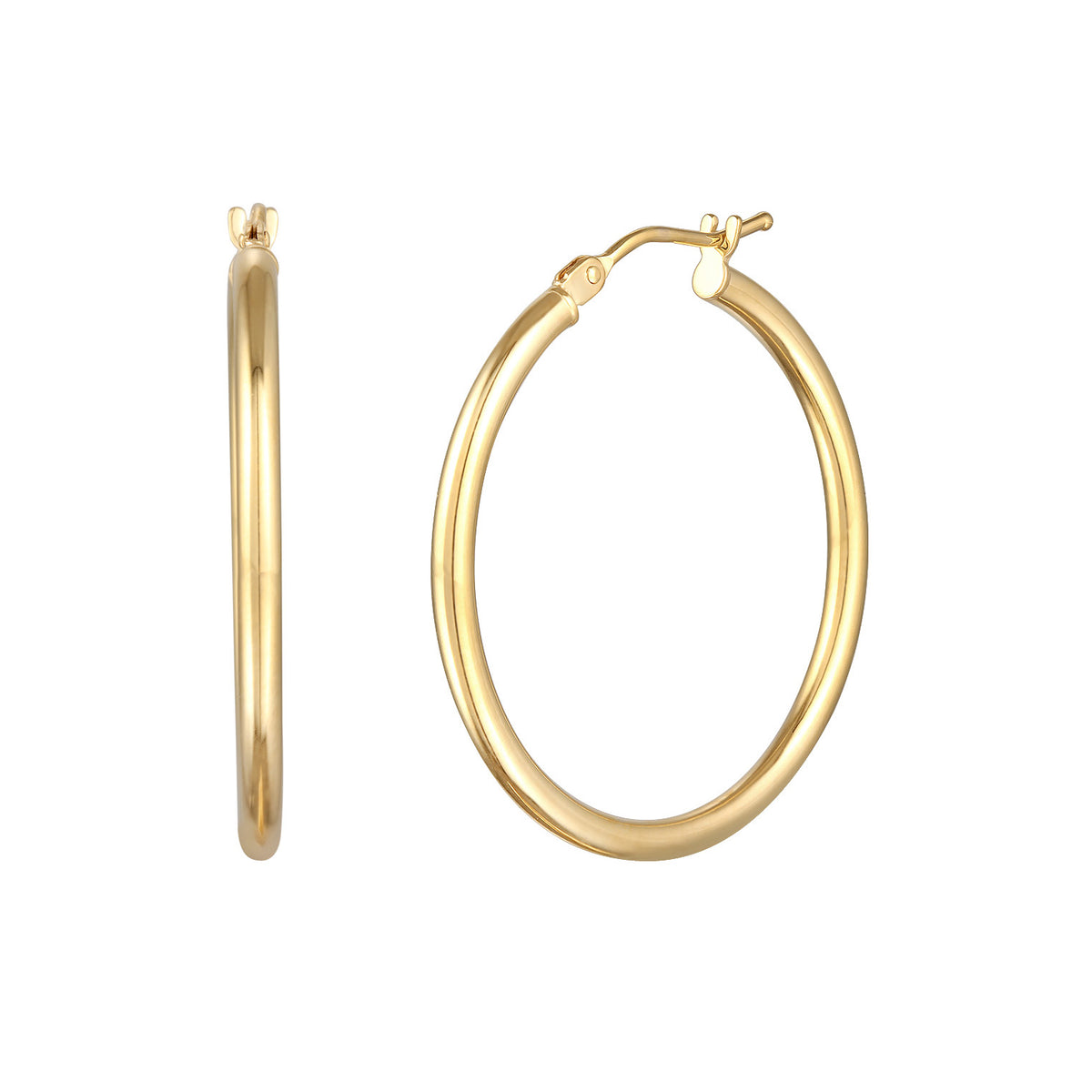 Gold - Elli PREMIUM | Creolen Twisted Filigran | 375er Gelbgold